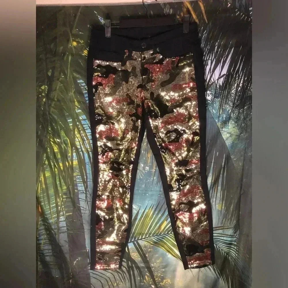 Sequin Camo Jeans - Picture 4 of 15